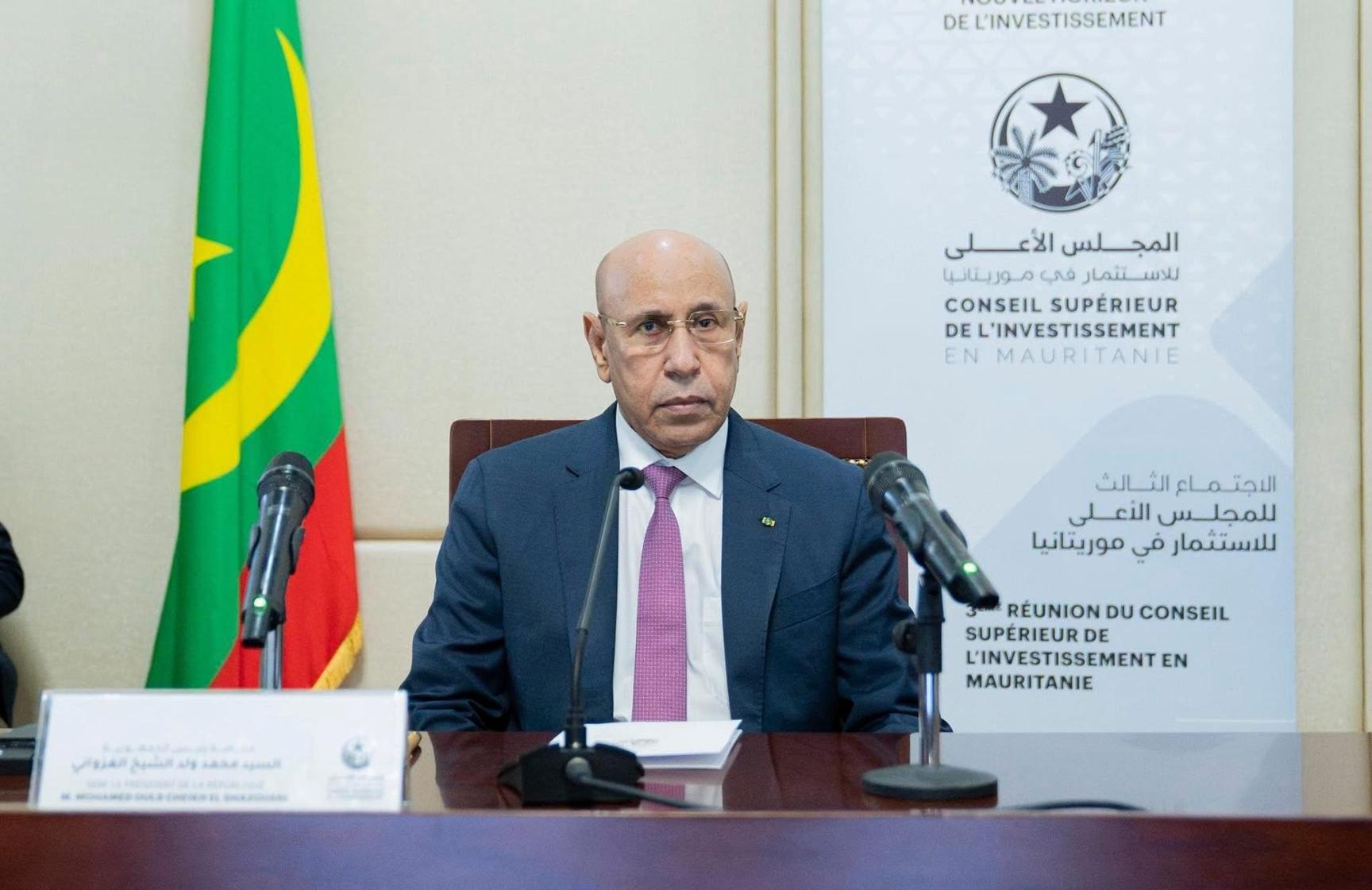الرئيس الموريتاني: نعمل على تعزيز بيئة استثمار أكثر جاذبية الرئيس الموريتاني: نعمل على تعزيز بيئة استثمار أكثر جاذبية