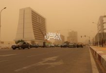 موريتانيا: رؤية متأثرة بفعل الأتربة على أغلب مناطق البلاد موريتانيا: رؤية متأثرة بفعل الأتربة على أغلب مناطق البلاد