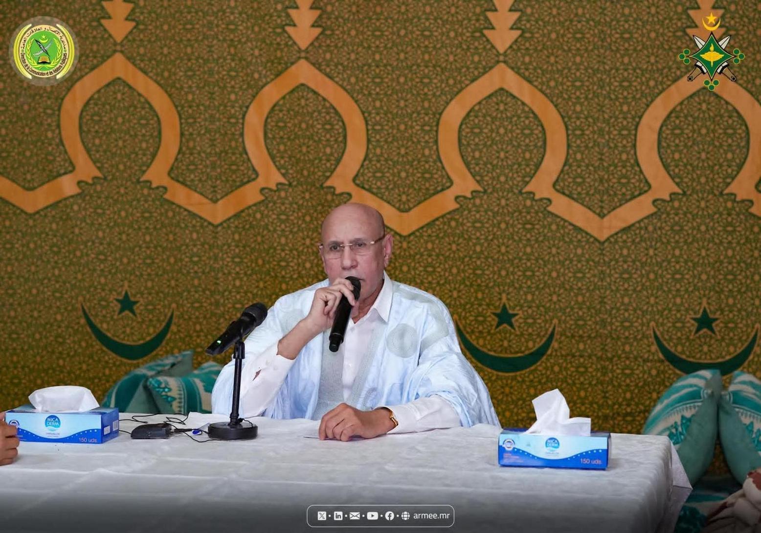 الرئيس غزواني: الجندية مسؤولية وليست مجرد ارتداء زي عسكري الرئيس غزواني: الجندية مسؤولية وليست مجرد ارتداء زي عسكري