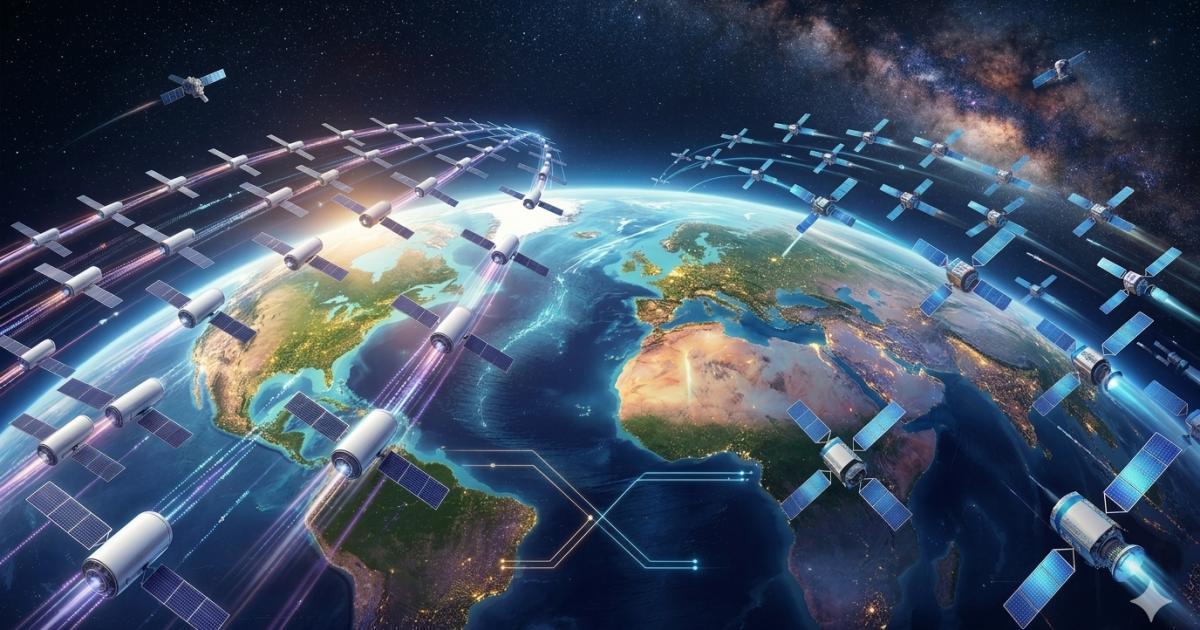 بيزوس وماسك يتنافسان في مجال الإنترنت الفضائي بيزوس وماسك يتنافسان في مجال الإنترنت الفضائي