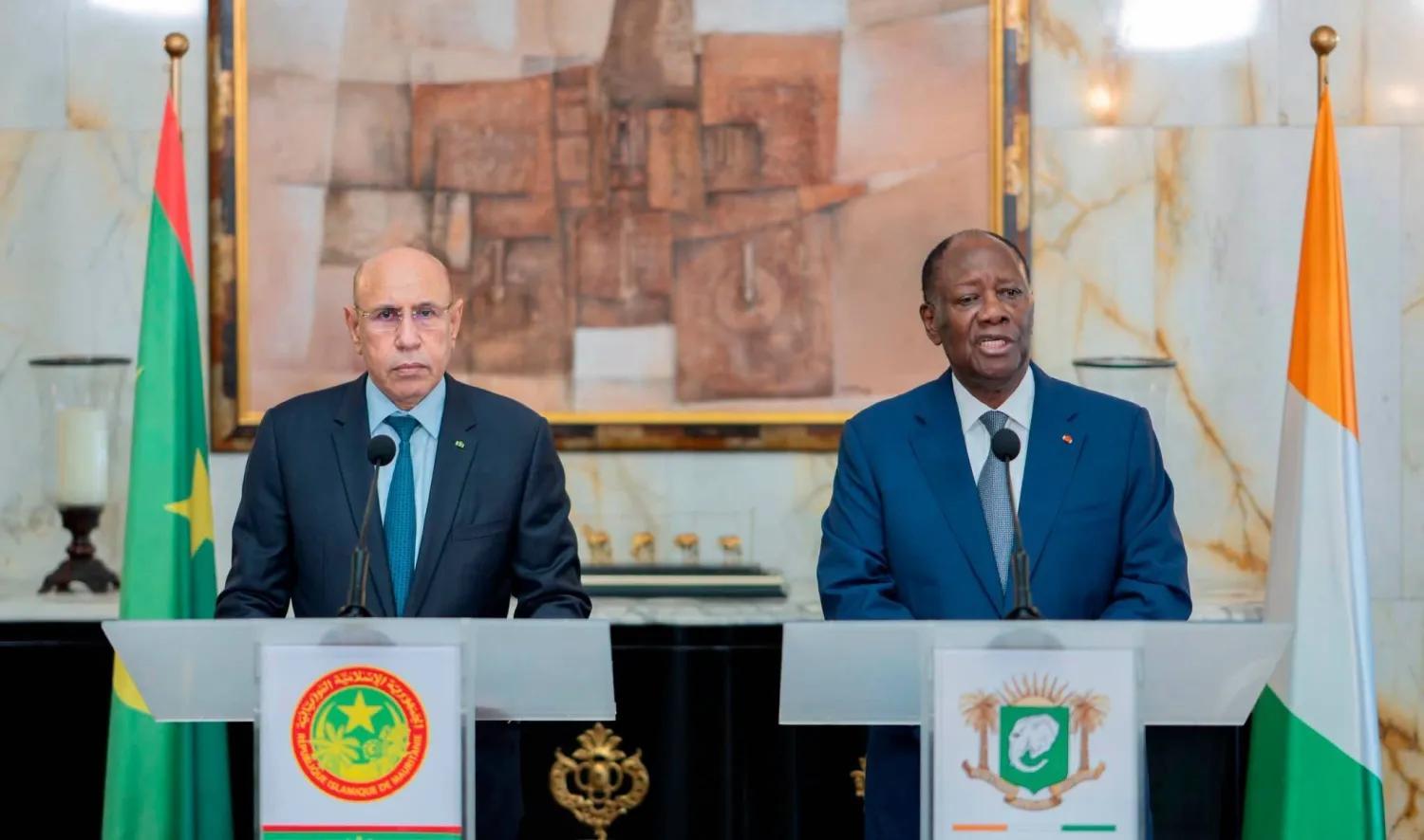 موريتانيا وساحل العاج تبحثان الأمن في غرب أفريقيا والساحل موريتانيا وساحل العاج تبحثان الأمن في غرب أفريقيا والساحل