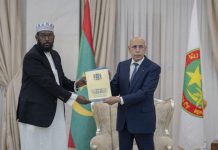 الرئيس الموريتاني يتسلم رسالة خطية من نظيره الصومالي الرئيس الموريتاني يتسلم رسالة خطية من نظيره الصومالي