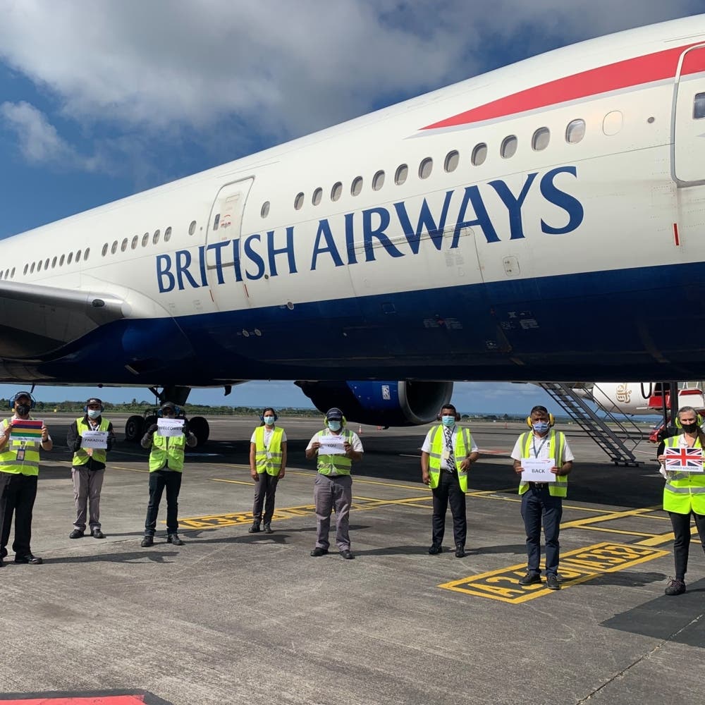 British Airways Returns To Mauritius - Mauritius