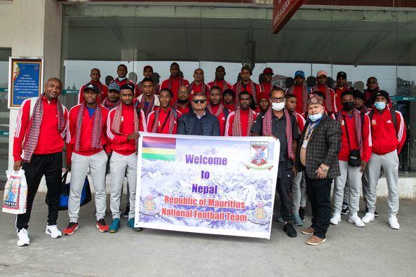 Mauritius national football team arrives in Nepal Mauritius national football team arrives in Nepal