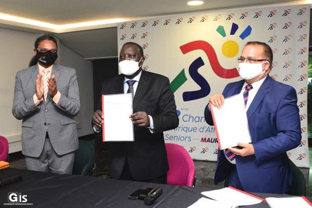 MoU signed between the Confederation of African Athletics and the Mauritius Athletics Association MoU signed between the Confederation of African Athletics and the Mauritius Athletics Association