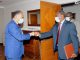 Ambassador-Designate of the Republic of Mauritania pays courtesy call on Minister Ganoo Ambassador-Designate of the Republic of Mauritania pays courtesy call on Minister Ganoo