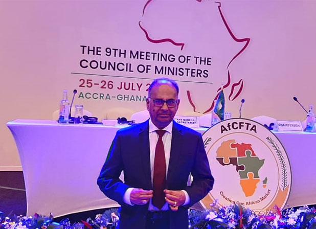 Foreign Affairs Minister discusses key trade issues at the 9th meeting of the AfCFTA Council of Ministers of Trade Foreign Affairs Minister discusses key trade issues at the 9th meeting of the AfCFTA Council of Ministers of Trade