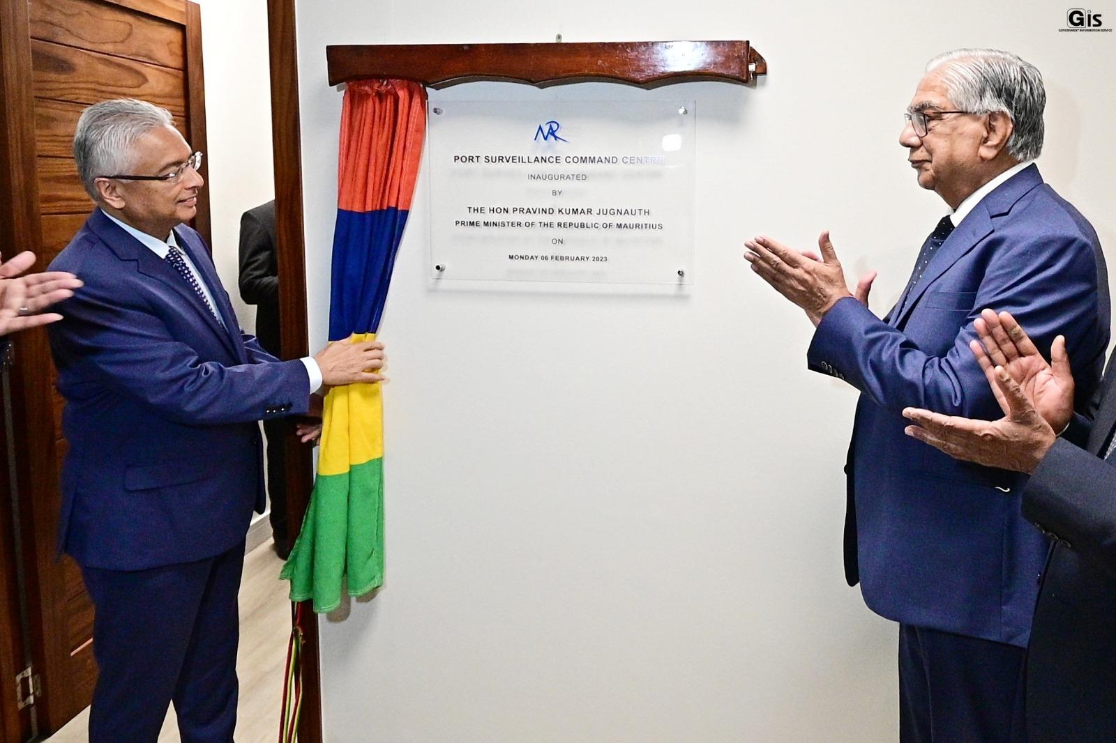 pm-jugnauth-inaugurates-the-port-surveillance-command-centre-of-the