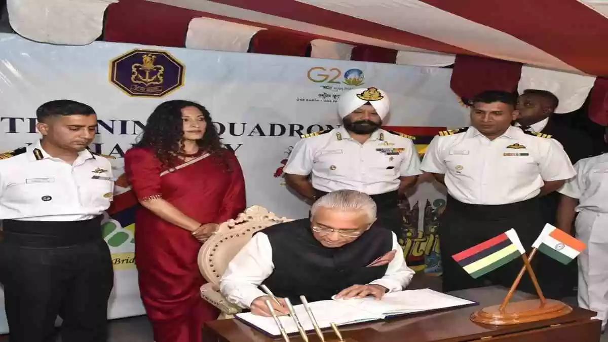Mauritius PM Jugnauth Praises Cooperation between Indian Navy and Mauritius National Coast Guard Mauritius PM Jugnauth Praises Cooperation between Indian Navy and Mauritius National Coast Guard