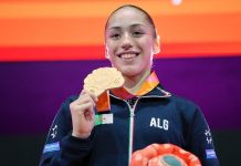 Algerian gymnast becomes world champion on uneven bars Algerian gymnast becomes world champion on uneven bars