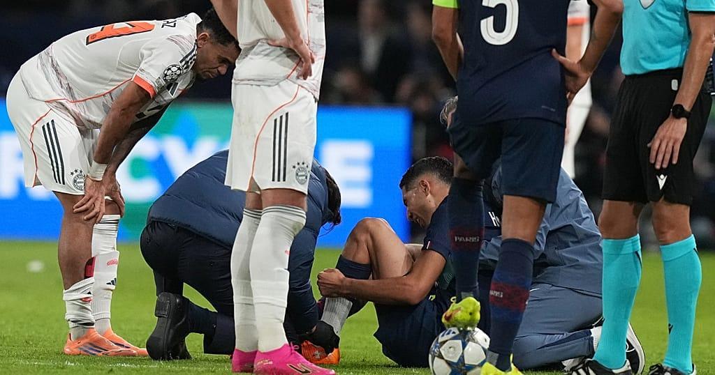 Hakimi injured, Diaz apologises after heavy tackle Hakimi injured, Diaz apologises after heavy tackle