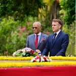 Macron Honors SSR and SAJ at Pamplemousses Garden Macron Honors SSR and SAJ at Pamplemousses Garden