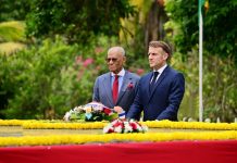 Macron Honors SSR and SAJ at Pamplemousses Garden Macron Honors SSR and SAJ at Pamplemousses Garden