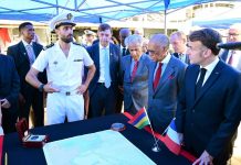 Macron Visits French Navy Patrol Vessel Champlain Macron Visits French Navy Patrol Vessel Champlain