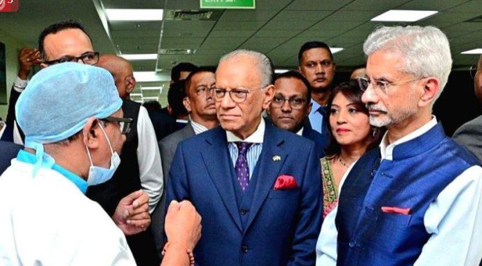 S Jaishankar, Mauritius PM inaugurate renal transplant unit S Jaishankar, Mauritius PM inaugurate renal transplant unit