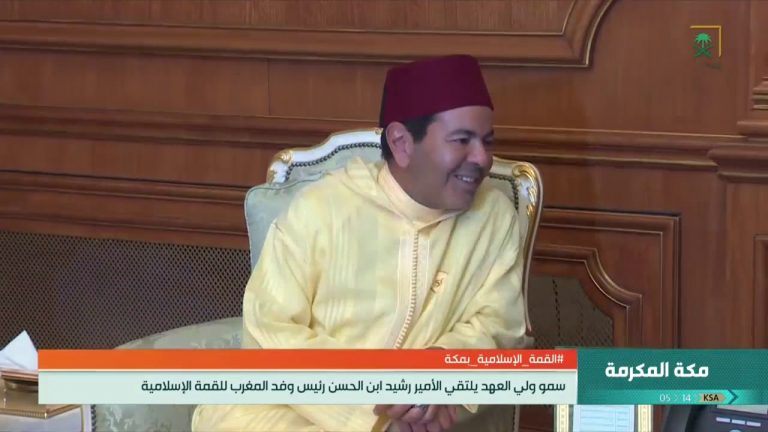 الأمير رشيد ابن الحسن يلتقي بن سلمان بمكة