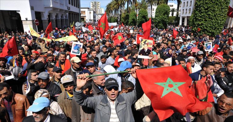 مظاهرة مغربية لــ”اسقاط مؤتمر العار”