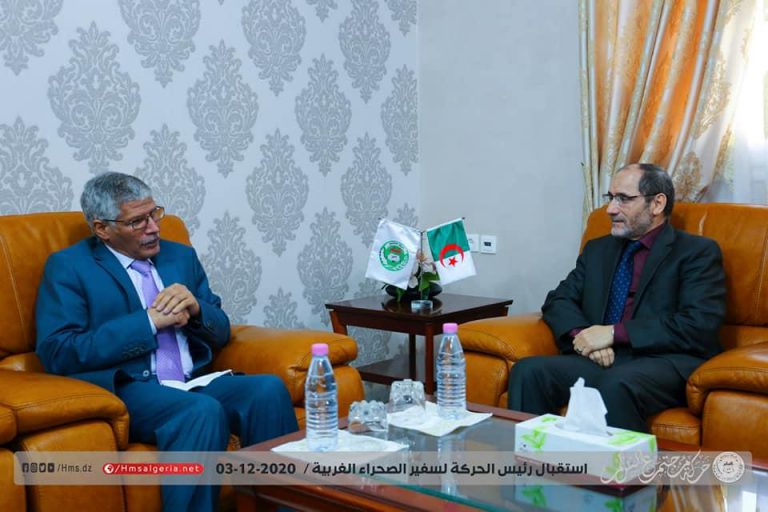 زعيم أكبر حزب إسلامي جزائري يستقبل قياديا في البوليساريو ويعبر عن دعمه لأطروحات الجبهة