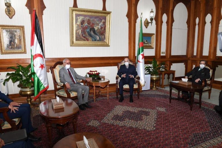 الرئيس الجزائري يستقبل زعيم البوليساريو