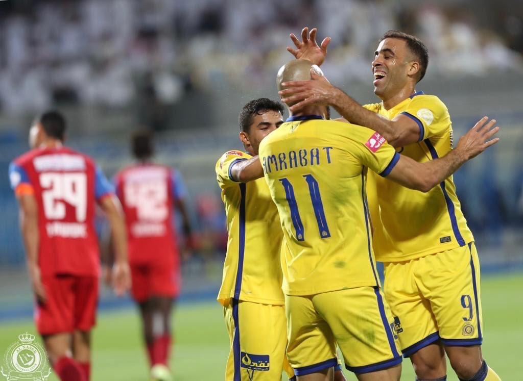 المغربيان عبد الرزاق حمد الله ونور الدين أمرابط يقودان النصر السعودي للتأهل لنصف نهائي كأس خادم الحرمين المغربيان عبد الرزاق حمد الله ونور الدين أمرابط يقودان النصر السعودي للتأهل لنصف نهائي كأس خادم الحرمين