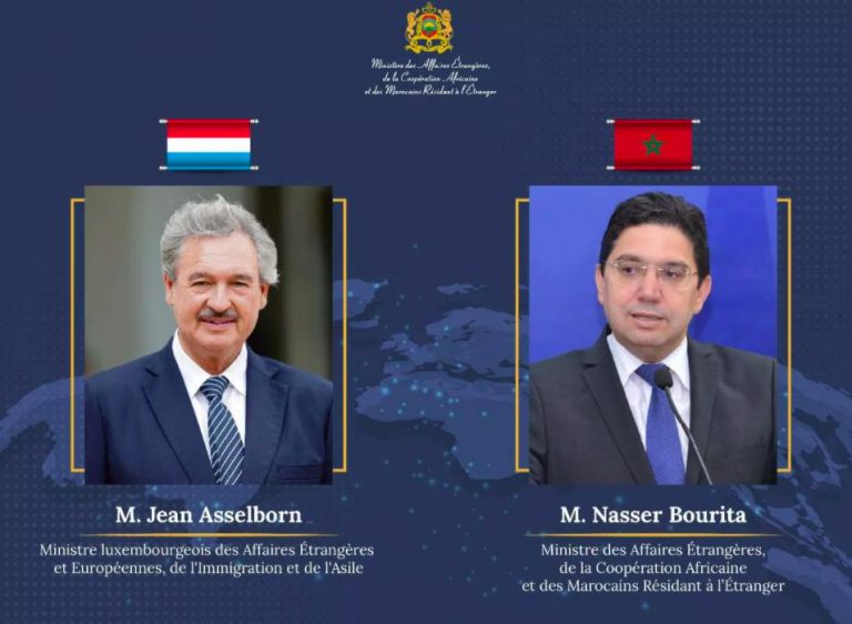 ناصر بوريطة يتباحث مع وزير خارجية اللوكسمبورغ