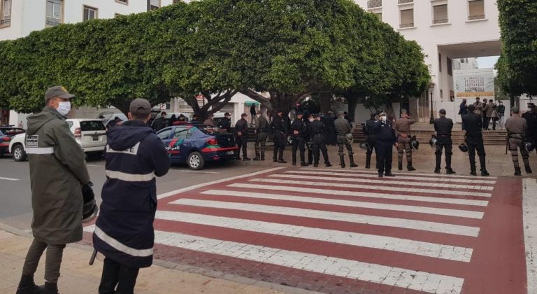 سلطات الرباط تمنع وقفة تضامنية مع الشعب الفلسطيني