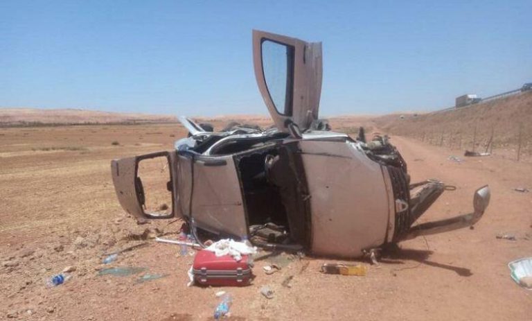 مصرع ستة أشخاص في حادثة سير شمال مدينة الداخلة