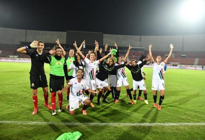 نادي الجيش الملكي للسيدات يتأهل لنصف نهائي دوري أبطال إفريقيا بعد التعادل مع صان داونز الجنوب إفريقي نادي الجيش الملكي للسيدات يتأهل لنصف نهائي دوري أبطال إفريقيا بعد التعادل مع صان داونز الجنوب إفريقي