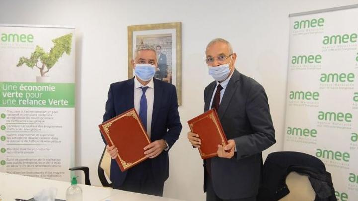 اتفاقية شراكة تجمع AMEE وCNOPS لتنفيذ إجراءات توفير الطاقة والتحسيس والتكوين على الاقتصاد الأخضر والنجاعة الطاقية اتفاقية شراكة تجمع AMEE وCNOPS لتنفيذ إجراءات توفير الطاقة والتحسيس والتكوين على الاقتصاد الأخضر والنجاعة الطاقية