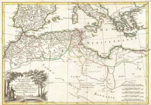 خريطة شمال أفريقيا في العام 1771