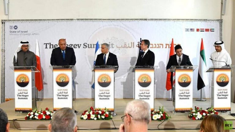 قمة النقب: وزراء خارجية عرب يطالبون الولايات المتحدة بفتح قنصلية في الداخلة