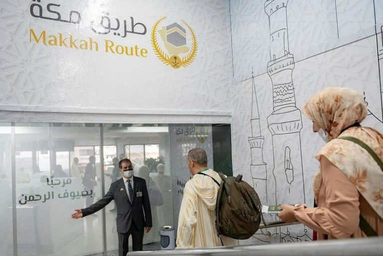 حج 1443: وصول أولى طلائع الحجاج المغاربة المستفيدين من مبادرة طريق مكة إلى المدينة المنورة