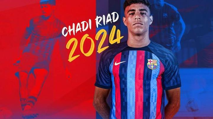 برشلونة يعلن التعاقد مع المغربي شادي رياض إلى غاية يونيو 2024