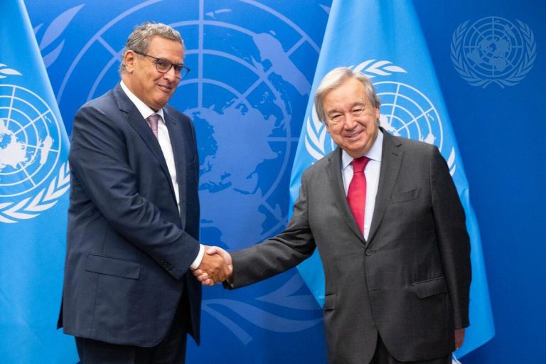 قضية الصحراء: أخنوش يجدد التأكيد على التزام المغرب بدعم جهود ديميستورا خلال اجتماعه بغوتيريش