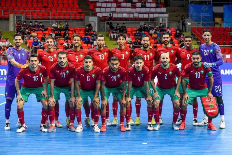كرة القدم داخل القاعة : أول حصة تدريبية لأسود الأطلس قبل مواجهة البرازيل وديا