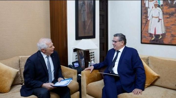 أخنوش يستقبل مسؤول الشؤون الخارجية والسياسة الأمنية بالاتحاد الأوروبي جوزيب بوريل أخنوش يستقبل مسؤول الشؤون الخارجية والسياسة الأمنية بالاتحاد الأوروبي جوزيب بوريل