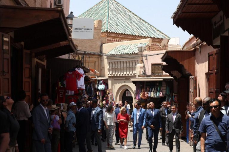 مراكش: السيدة الأولى للولايات المتحدة الأمريكية تزور مدرسة بن يوسف