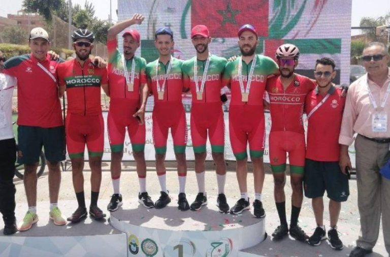 الألعاب الرياضية العربية : المنتخب المغربي للدراجات يتوج بذهبية
