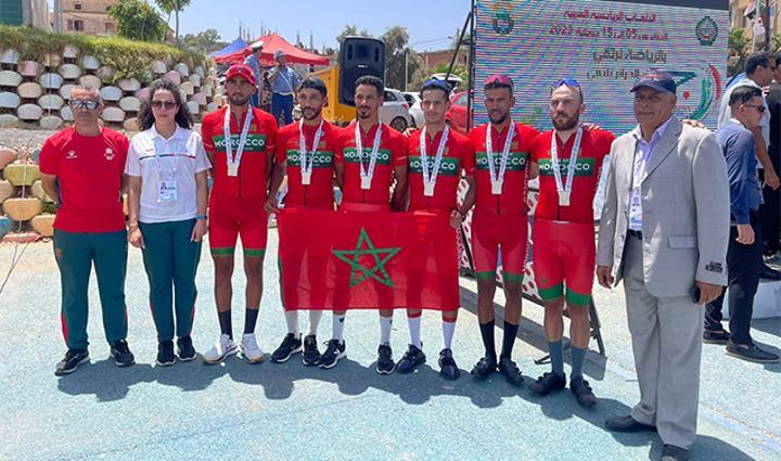 ذهبيتان وفضية حصيلة المنتخب المغربي للدراجات في البطولة العربية بالجزائر ذهبيتان وفضية حصيلة المنتخب المغربي للدراجات في البطولة العربية بالجزائر