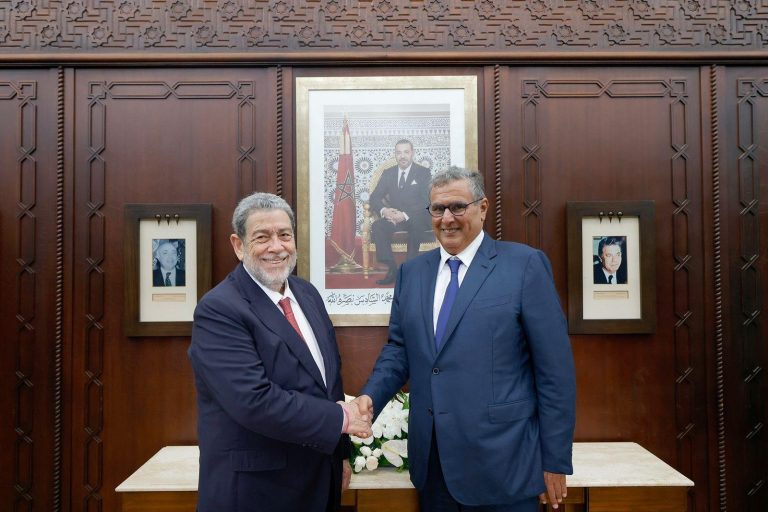 أخنوش يجري مباحثات مع الوزير الأول لسان فانسون وغرونادين