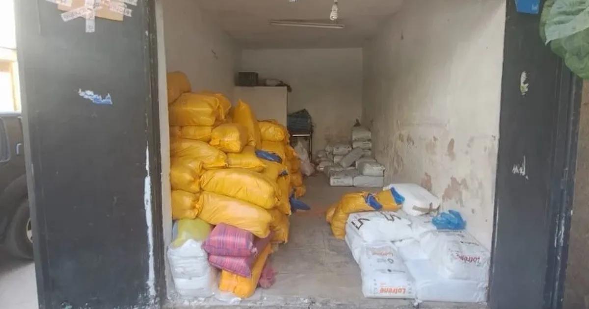 ضبط 3 أطنان من الأكياس البلاستيكية مخبأة في مرآب بفاس ضبط 3 أطنان من الأكياس البلاستيكية مخبأة في مرآب بفاس