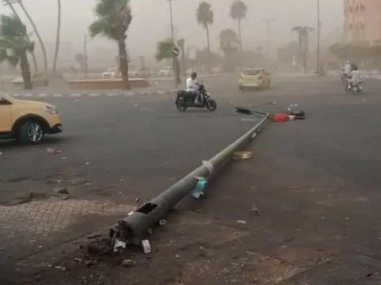 عاصفة رملية تودي بحياة أربعيني في مراكش