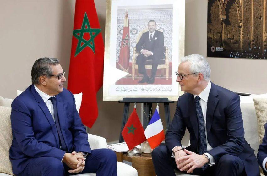 أخنوش يتباحث مع وزير الاقتصاد الفرنسي أخنوش يتباحث مع وزير الاقتصاد الفرنسي
