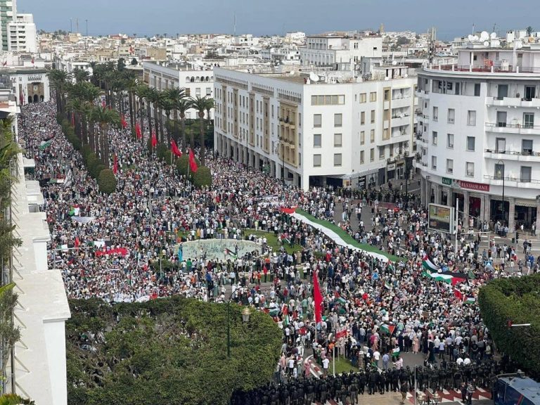 مسيرات حاشدة في المغرب دعما لـ"طوفان الأقصى"