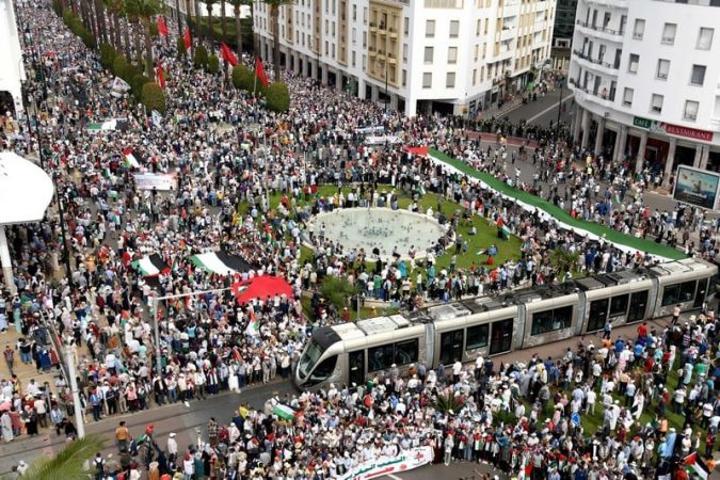 دعوات إلى احتجاجات جديدة بالرباط تضامنا مع فلسطين مع تصاعد العدوان الإسرائيلي دعوات إلى احتجاجات جديدة بالرباط تضامنا مع فلسطين مع تصاعد العدوان الإسرائيلي