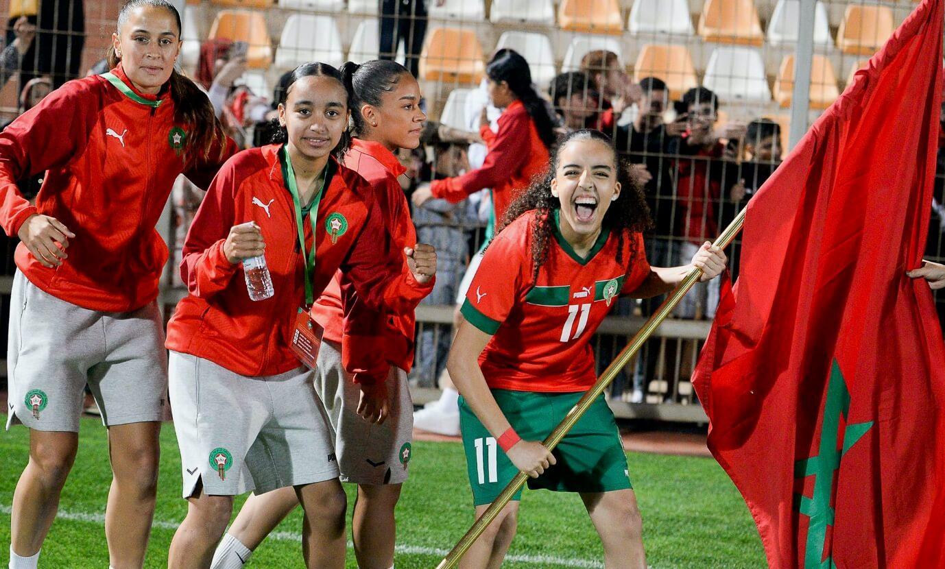 تصفيات كأس العالم لكرة القدم النسوية لأقل من 17 عاما : المنتخب المغربي يفوز برباعية نظيفة على الجزائر ويتأهل للدور الرابع تصفيات كأس العالم لكرة القدم النسوية لأقل من 17 عاما : المنتخب المغربي يفوز برباعية نظيفة على الجزائر ويتأهل للدور الرابع