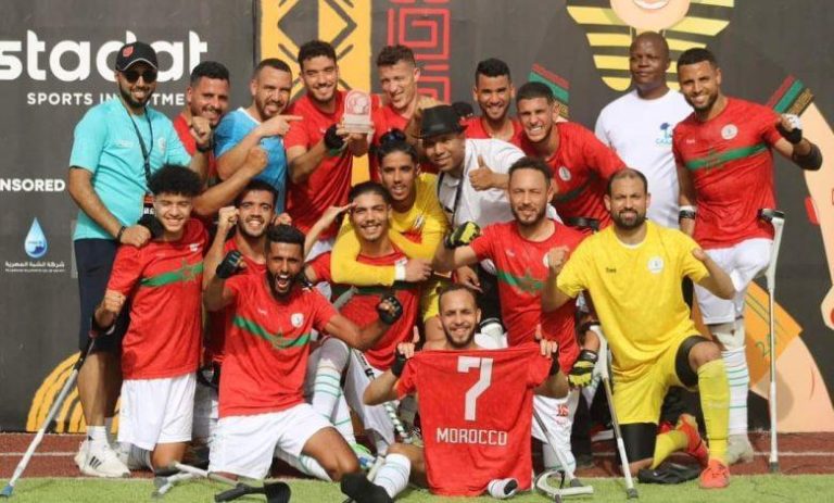 المنتخب المغربي لمبتوري الأطراف يبلغ نصف نهائي الكان