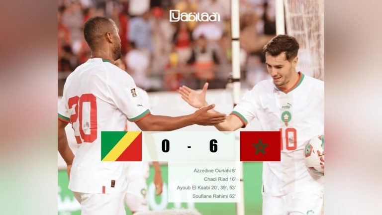 تصفيات مونديال 2026 : المنتخب المغربي يفوز على منتخب الكونغو برازافيل