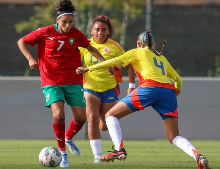 المنتخب الوطني النسوي لأقل من 16 سنة يتعادل مع منتخب كولومبيا