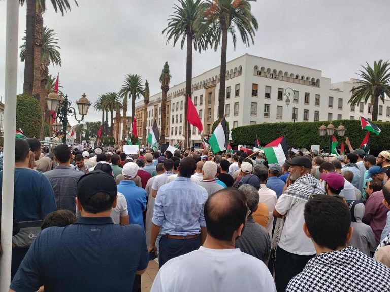 وقفة بالرباط للتنديد باغتيال زعيم حركة حماس [فيديو]